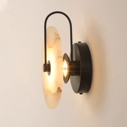 Modern Marble Alabaster Led Wall Lamp Bedroom Home Decor Decoration Lampshade Lighting Fixture for Gold Lamps Stair Sconce Stone